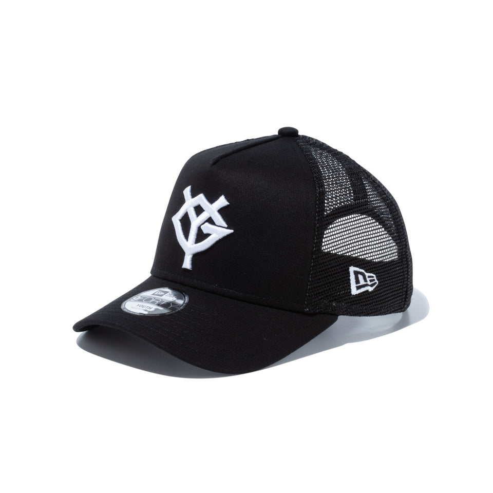 Youth 9FORTY A-Frame トラッカー 読売ジャイアンツ ブラック × ホワイト - 60575683-YTH | NEW ERA ニューエラ公式オンラインストア