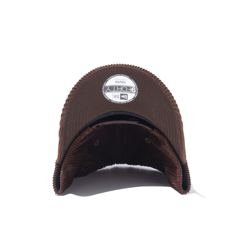 Youth 9FORTY A-Frame Box Logo Corduroy コーデュロイ ボックスロゴ チョコ - 13762802-YTH | NEW ERA ニューエラ公式オンラインストア
