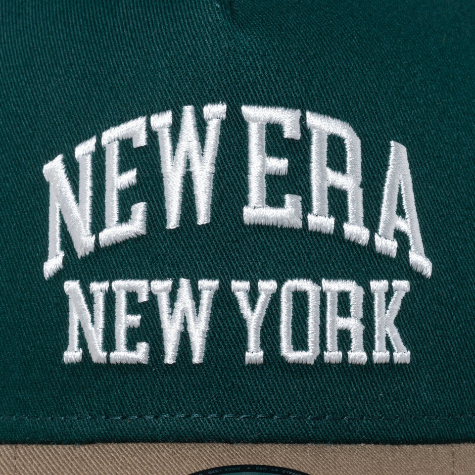 Youth 9FORTY A-Frame トラッカー New Era New York カレッジロゴ ダークグリーン カーキバイザー - 13517677-YTH | NEW ERA ニューエラ公式オンラインストア