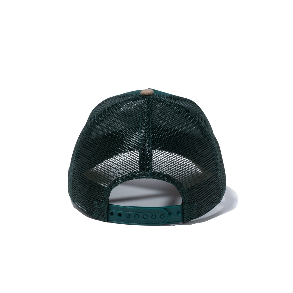 Youth 9FORTY A-Frame トラッカー New Era New York カレッジロゴ ダークグリーン カーキバイザー - 13517677-YTH | NEW ERA ニューエラ公式オンラインストア
