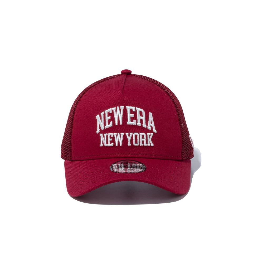 Youth 9FORTY A-Frame トラッカー New Era New York カレッジロゴ カーディナル - 13517678-YTH | NEW ERA ニューエラ公式オンラインストア