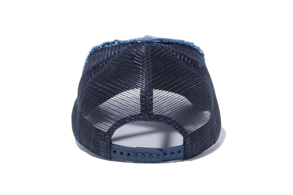 Youth 9FORTY A-Frame トラッカー ダメージ NYC ウォッシュドデニム × ミッドナイトネイビー - 12048657-OSFA | NEW ERA ニューエラ公式オンラインストア