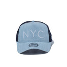 Youth 9FORTY A-Frame トラッカー デニム NYC ウォッシュドデニム × スノーホワイト - 12541002-YTH | NEW ERA ニューエラ公式オンラインストア