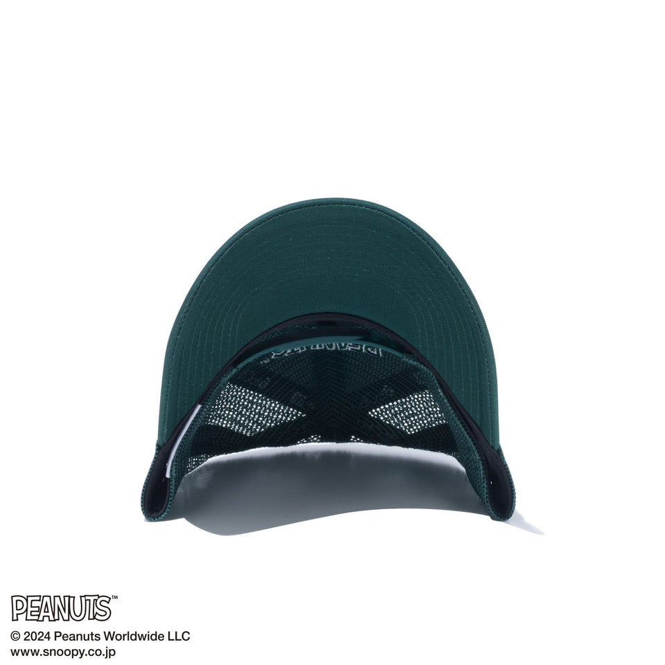 Youth 9FORTY A-Frame トラッカー PEANUTS ピーナッツ スヌーピー ダークグリーン - 14124290-YTH | NEW ERA ニューエラ公式オンラインストア