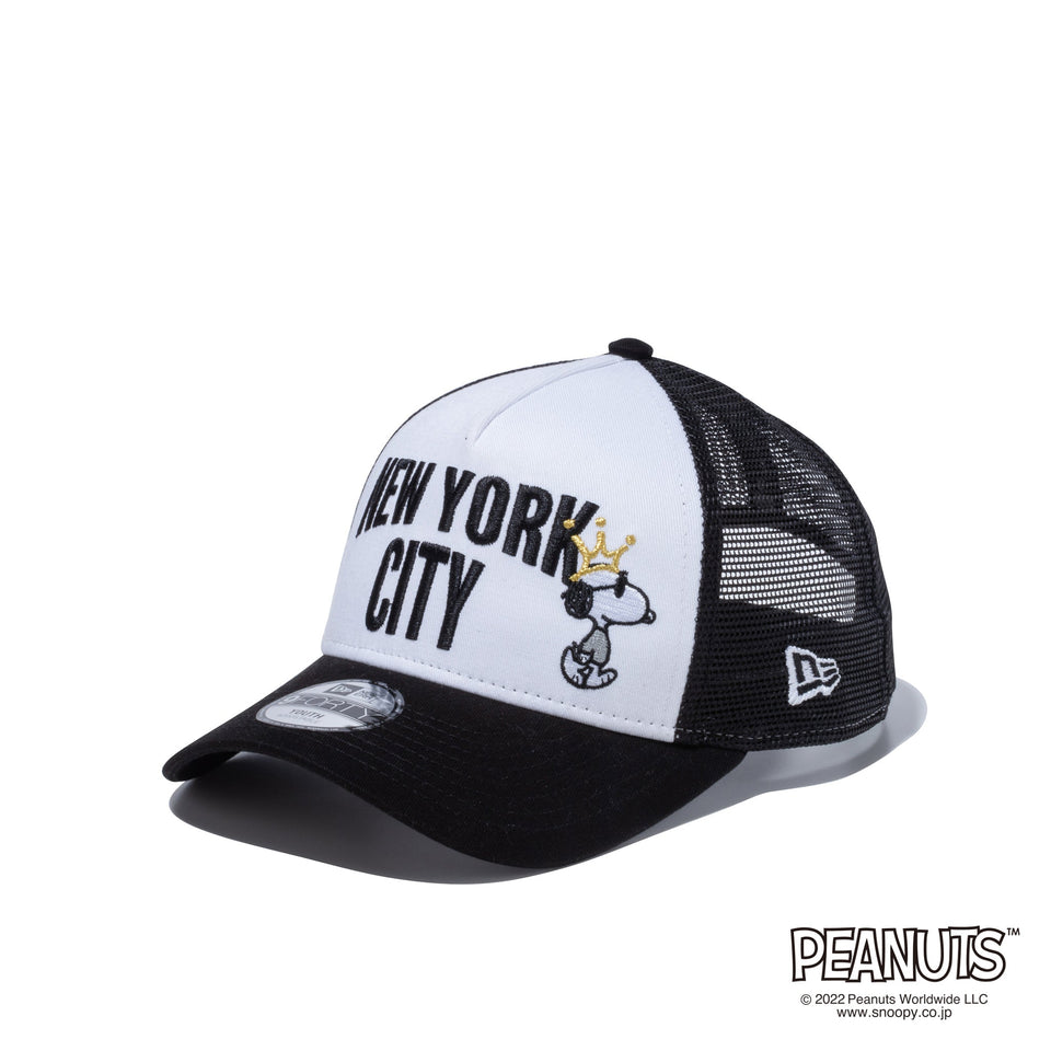 Youth 9FORTY A-Frame Peanuts NEW YORK CITY ジョー・クール 王冠 ブラック - 13073272-YTH | NEW ERA ニューエラ公式オンラインストア