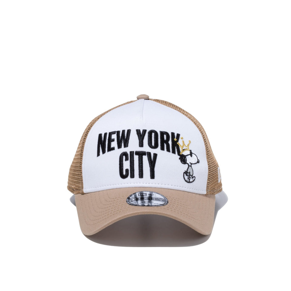 Youth 9FORTY A-Frame Peanuts NEW YORK CITY ジョー・クール 王冠 カーキ - 13073273-YTH | NEW ERA ニューエラ公式オンラインストア