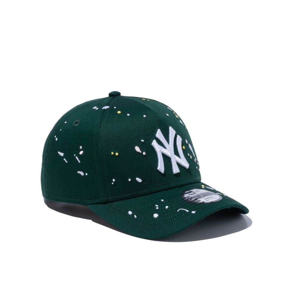 Youth 9FORTY A-Frame Splash Embroidery スプラッシュエンブロイダリー ニューヨーク・ヤンキース ダークグリーン - 13327507-YTH | NEW ERA ニューエラ公式オンラインストア