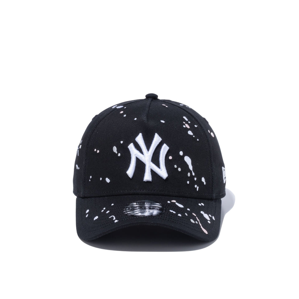 Youth 9FORTY A-Frame Splash Embroidery スプラッシュエンブロイダリー ニューヨーク・ヤンキース ブラック - 13327508-YTH | NEW ERA ニューエラ公式オンラインストア