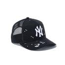 Youth 9FORTY A-Frame トラッカー Splash Embroidery ニューヨーク・ヤンキース ブラック/ブラックメッシュ - 13762786-YTH | NEW ERA ニューエラ公式オンラインストア