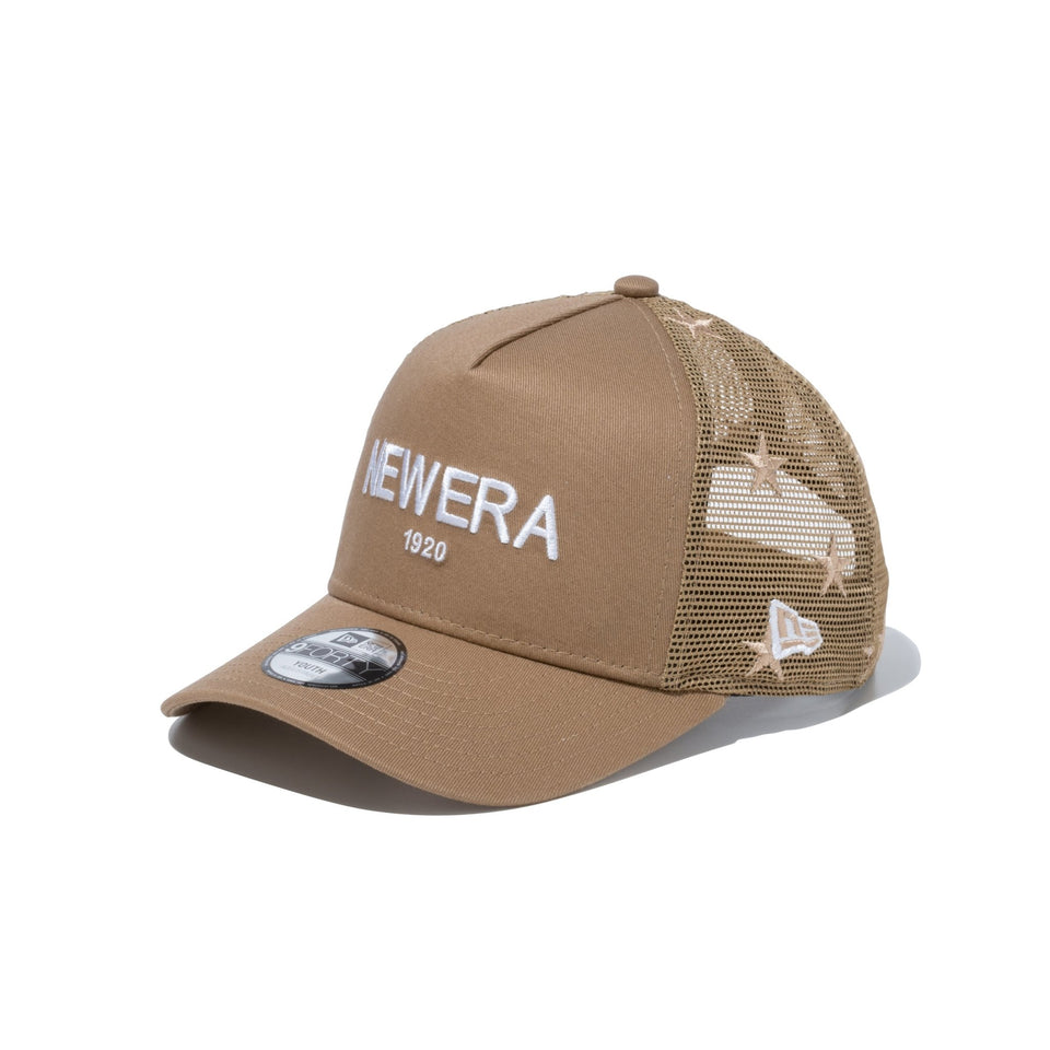 Youth 9FORTY A-Frame トラッカー Stars NEW ERA 1920 カーキ - 13517674-YTH | NEW ERA ニューエラ公式オンラインストア