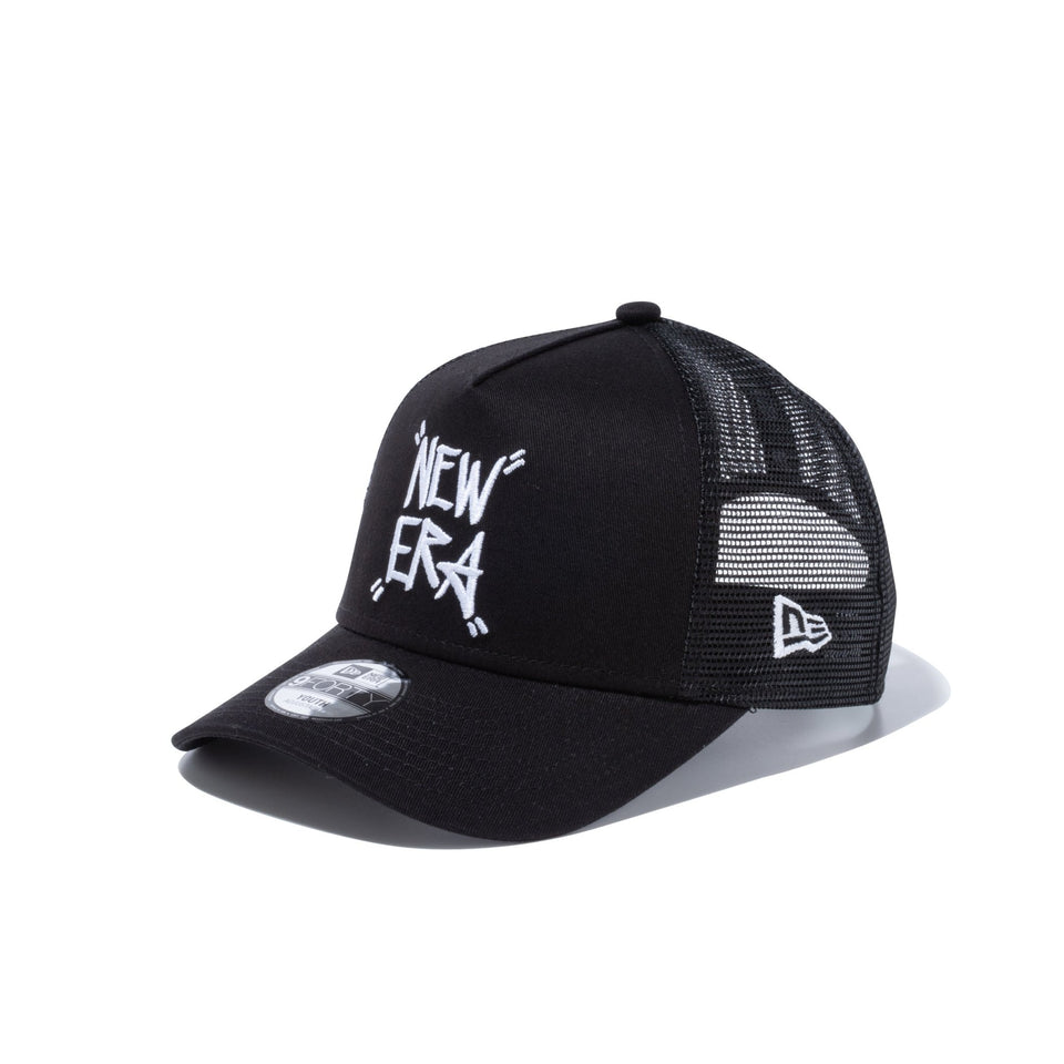 Youth 9FORTY A-Frame トラッカー Tagging NEW ERA ブラック - 13517659-YTH | NEW ERA ニューエラ公式オンラインストア