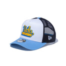 Youth 9FORTY A-Frame トラッカー UCLA スクリプトロゴ ホワイト スカイブルー ネイビー × メリットゴールド マリンブルー - 13529412-YTH | NEW ERA ニューエラ公式オンラインストア