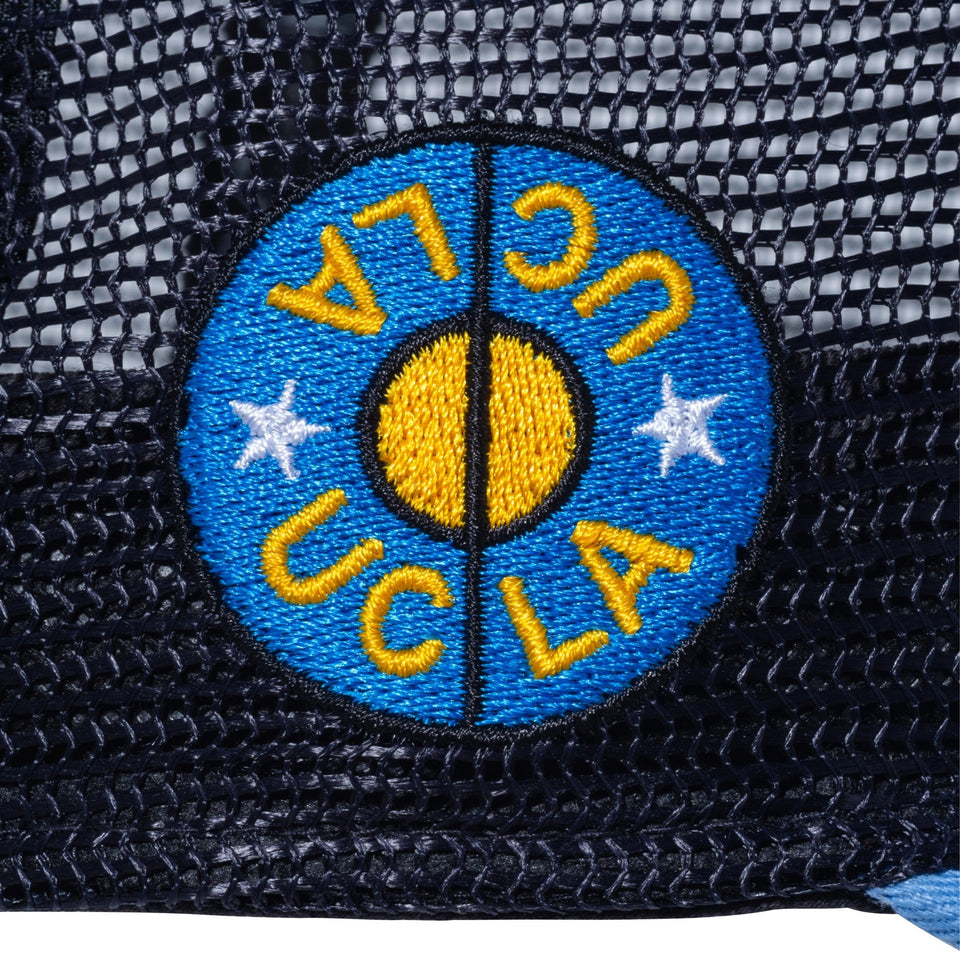 Youth 9FORTY A-Frame トラッカー UCLA スクリプトロゴ ホワイト スカイブルー ネイビー × メリットゴールド マリンブルー - 13529412-YTH | NEW ERA ニューエラ公式オンラインストア
