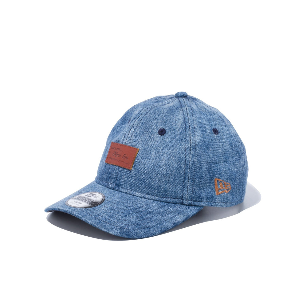 Youth 9TWENTY クロスストラップ ウォッシュドデニム レザーパッチ - 12325568-OSFA | NEW ERA ニューエラ公式オンラインストア