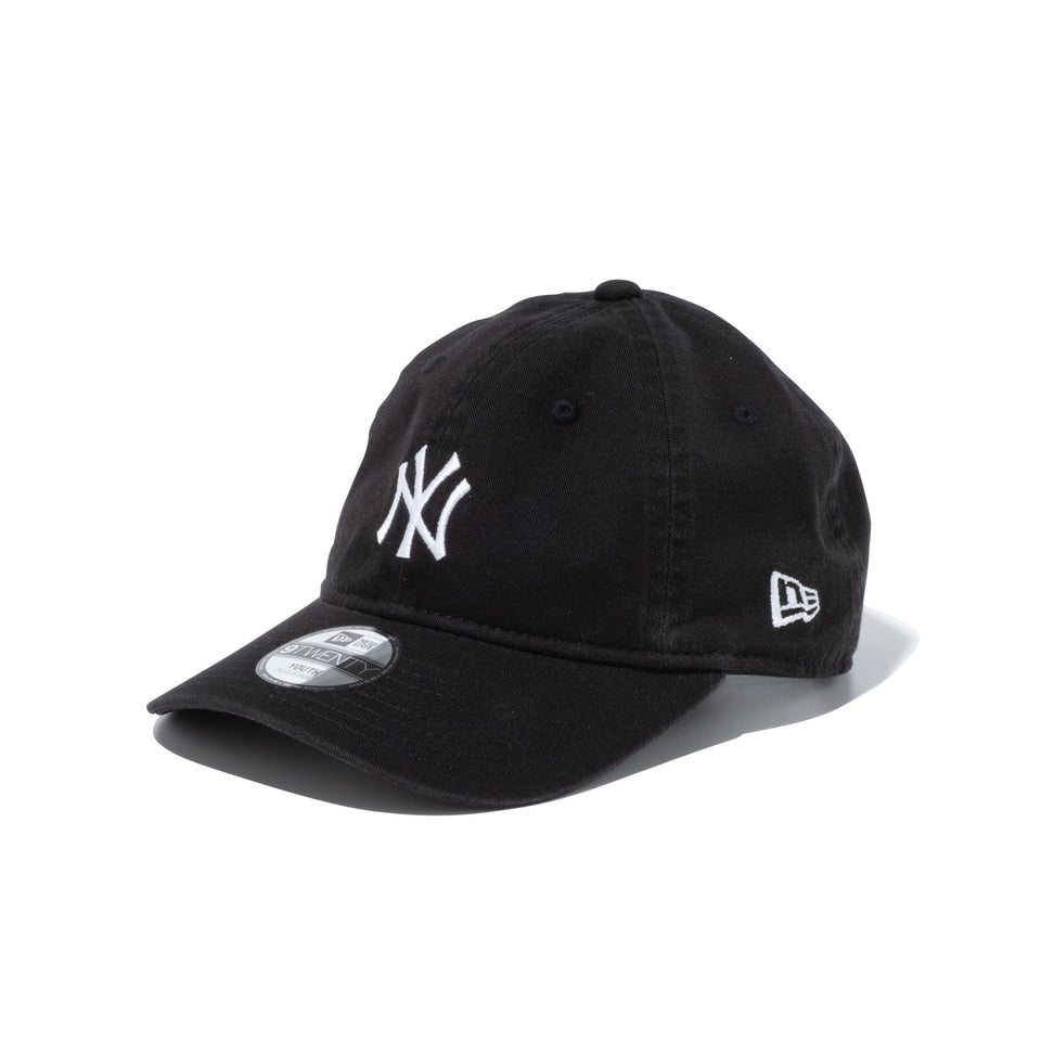 Youth 9TWENTY ニューヨーク・ヤンキース ミッドロゴ ブラック × スノーホワイト - 13517710-YTH | NEW ERA ニューエラ公式オンラインストア