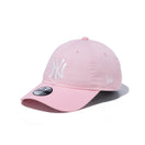 Youth 9TWENTY ウォッシュドコットン ニューヨーク・ヤンキース ピンク × ホワイト ハンドウォッシャブル - 13565796-YTH | NEW ERA ニューエラ公式オンラインストア