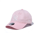 Youth 9TWENTY ウォッシュドコットン ニューヨーク・ヤンキース ピンク × ホワイト ハンドウォッシャブル - 13565796-YTH | NEW ERA ニューエラ公式オンラインストア
