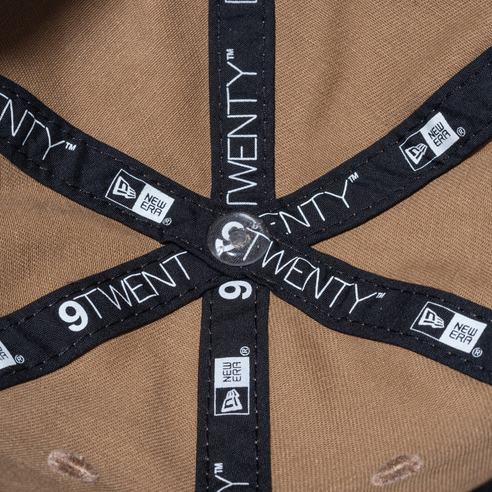 Youth 9TWENTY ウォッシュドコットン ロサンゼルス・ドジャース カーキ × ホワイト ハンドウォッシャブル - 13565800-YTH | NEW ERA ニューエラ公式オンラインストア