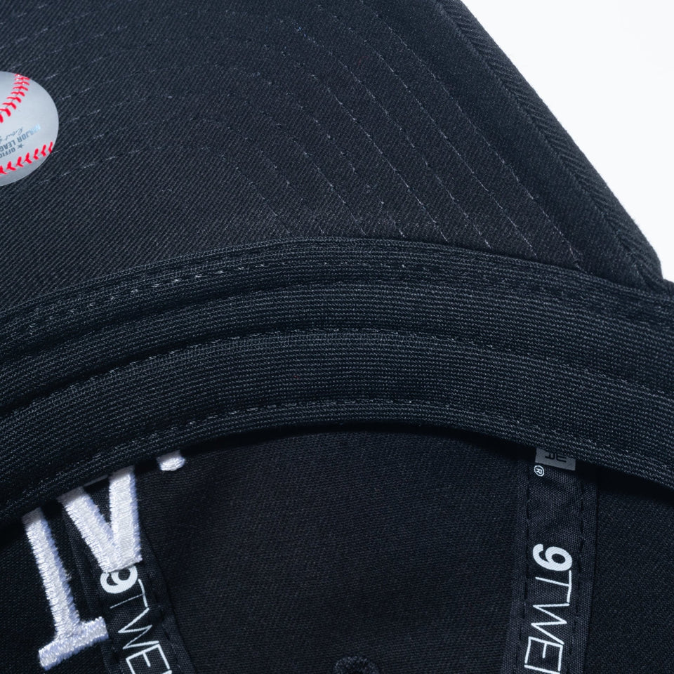 Youth 9TWENTY ウォッシュドコットン ロサンゼルス・ドジャース ブラック × ホワイト ハンドウォッシャブル - 13565802-YTH | NEW ERA ニューエラ公式オンラインストア