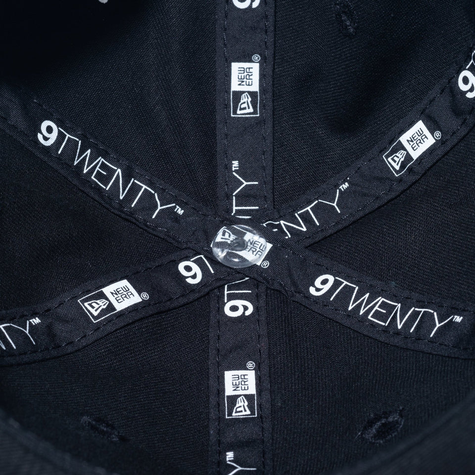 Youth 9TWENTY ウォッシュドコットン ロサンゼルス・ドジャース ブラック × ホワイト ハンドウォッシャブル - 13565802-YTH | NEW ERA ニューエラ公式オンラインストア