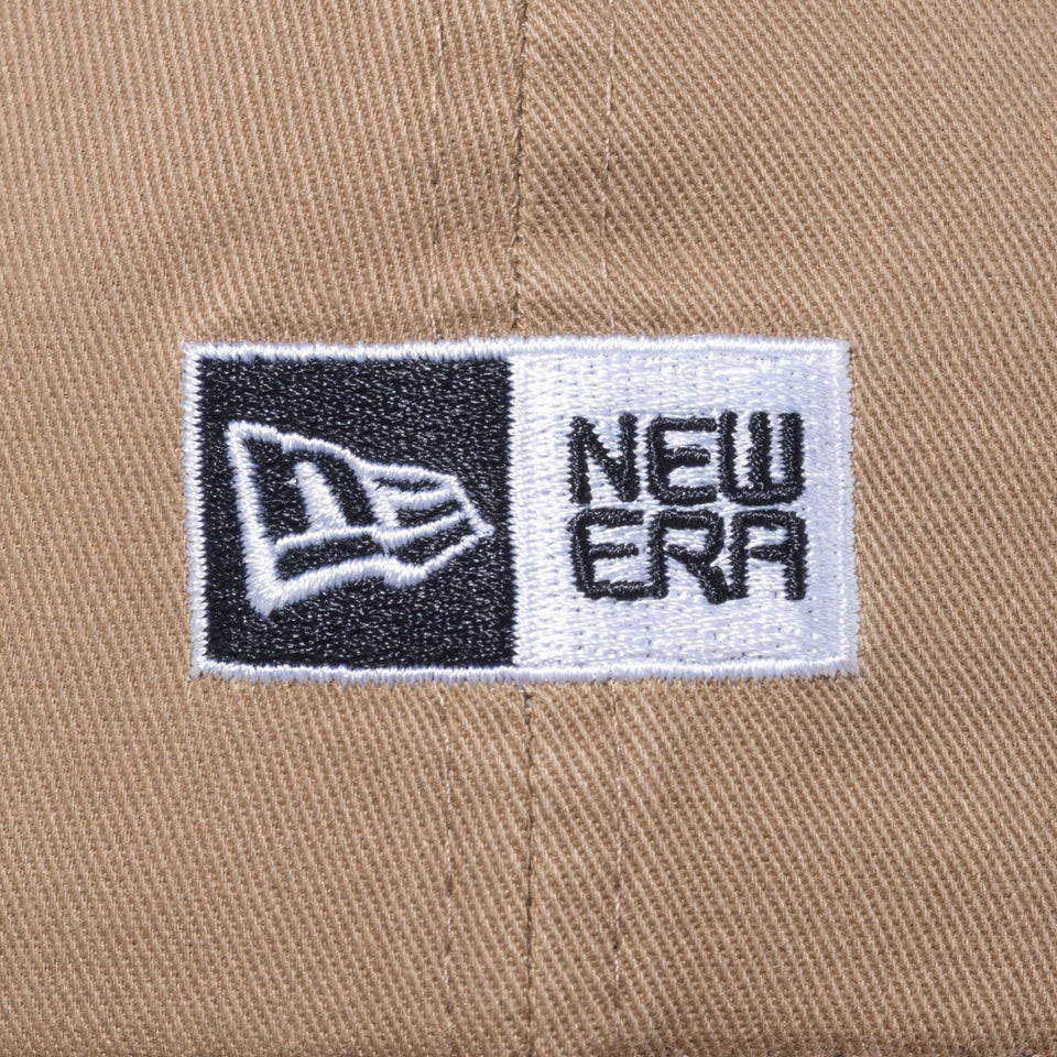 Youth 9TWENTY ウォッシュドコットン ボックスロゴ カーキ × ホワイト ハンドウォッシャブル - 13565803-YTH | NEW ERA ニューエラ公式オンラインストア