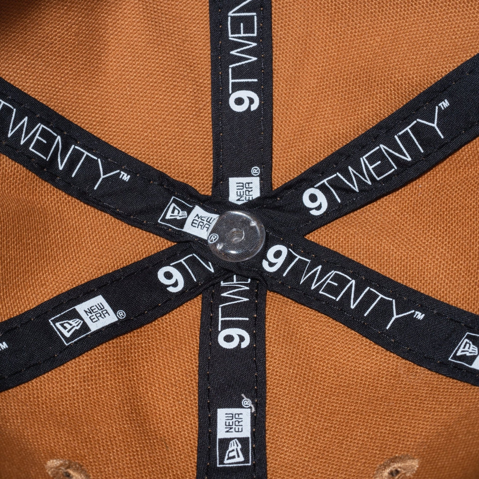 Youth 9TWENTY Duck Canvas Hunting ダックキャンバス ウーブンパッチ ライトブロンズ ブラウンスウェードバイザー - 13762834-YTH | NEW ERA ニューエラ公式オンラインストア