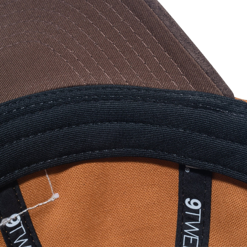Youth 9TWENTY Duck Canvas Hunting ダックキャンバス ウーブンパッチ ライトブロンズ ブラウンスウェードバイザー - 13762834-YTH | NEW ERA ニューエラ公式オンラインストア