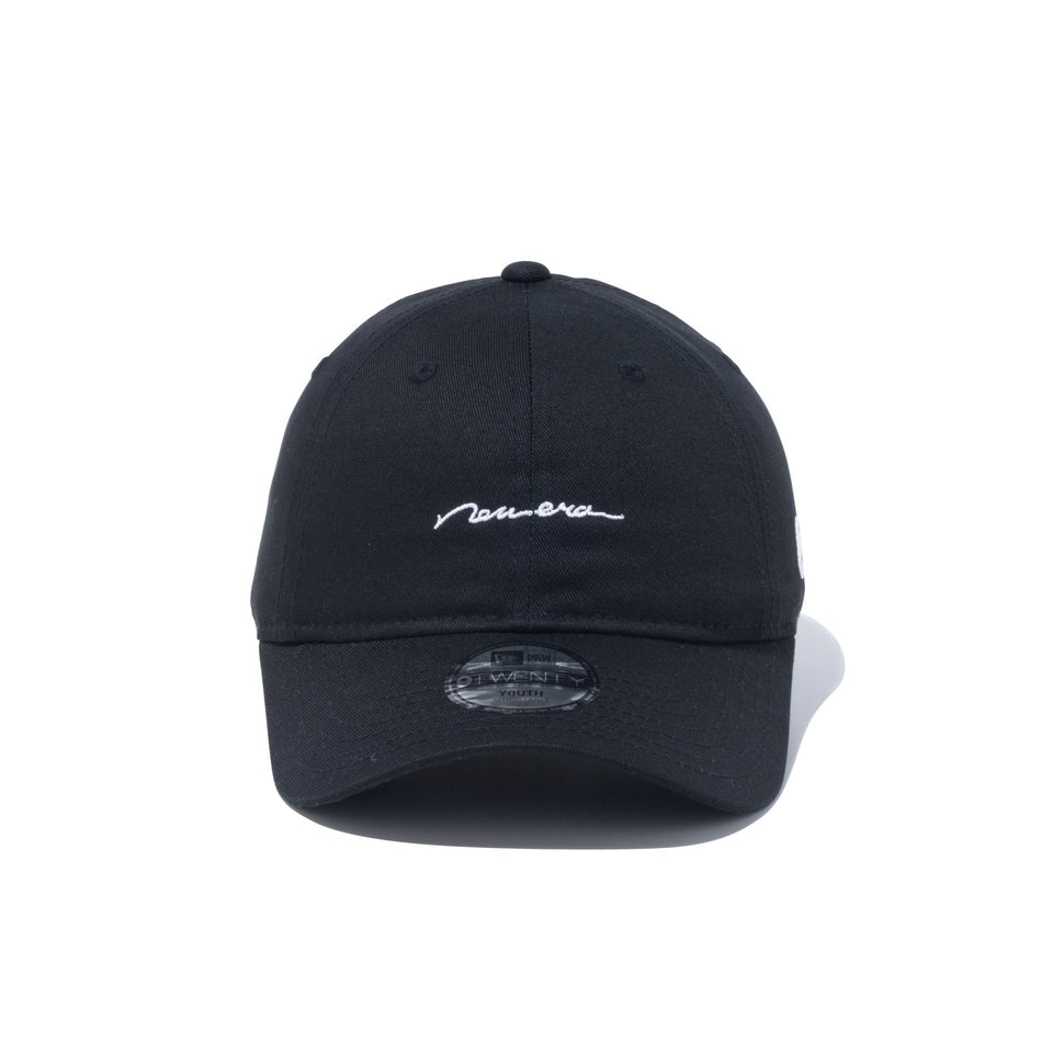 Youth 9TWENTY Handwritten Logo スクリプトロゴ ブラック - 13762832-YTH | NEW ERA ニューエラ公式オンラインストア