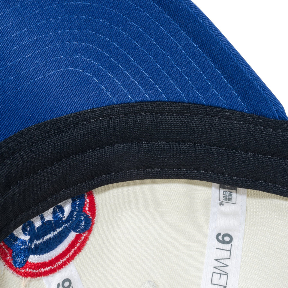 Youth 9TWENTY MLB 2-Tone シカゴ・カブス クロームホワイト ライトロイヤルバイザー - 13762837-YTH | NEW ERA ニューエラ公式オンラインストア