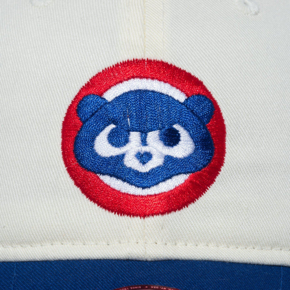 Youth 9TWENTY MLB 2-Tone シカゴ・カブス クロームホワイト ライトロイヤルバイザー - 13762837-YTH | NEW ERA ニューエラ公式オンラインストア