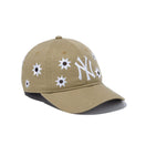 Youth 9TWENTY MLB Flower Embroidery ニューヨーク・ヤンキース カーキ - 13762817-YTH | NEW ERA ニューエラ公式オンラインストア