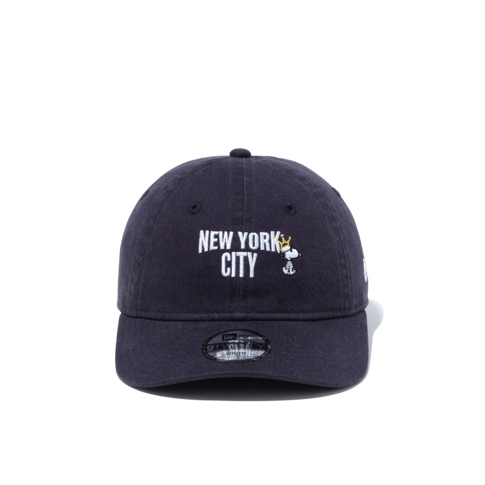 Youth 9TWENTY Peanuts NEW YORK CITY ジョー・クール 王冠 ネイビー - 13073274-YTH | NEW ERA ニューエラ公式オンラインストア