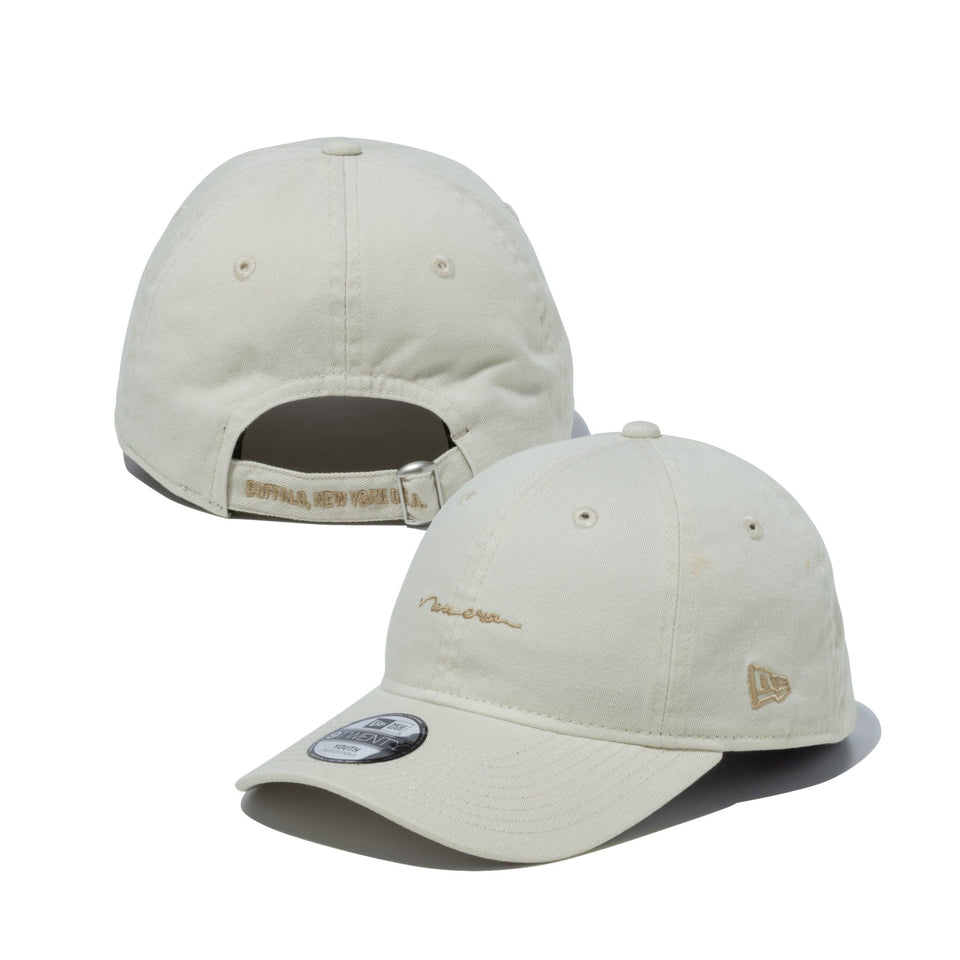 Youth 9TWENTY Strap Logo スクリプトロゴ アイボリー - 13517694-YTH | NEW ERA ニューエラ公式オンラインストア