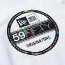 Youth 長袖 コットン Tシャツ スプラッシュペイント バイザーステッカーロゴ ホワイト - 12542568-130 | NEW ERA ニューエラ公式オンラインストア