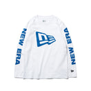 Youth 長袖 コットン Tシャツ フラッグロゴ ホワイト × ブルー - 12542571-130 | NEW ERA ニューエラ公式オンラインストア