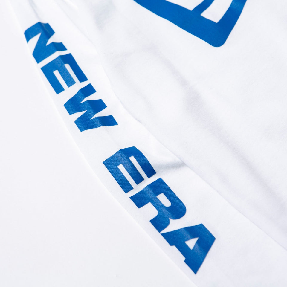 Youth 長袖 コットン Tシャツ フラッグロゴ ホワイト × ブルー - 12542571-130 | NEW ERA ニューエラ公式オンラインストア