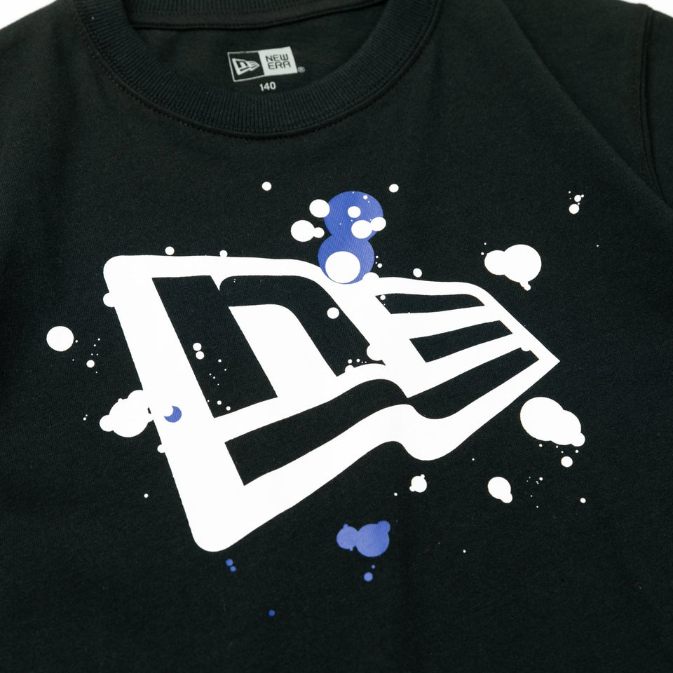 Youth 半袖 コットン Tシャツ スプラッシュフラッグ ブラック - 13061394-130 | NEW ERA ニューエラ公式オンラインストア
