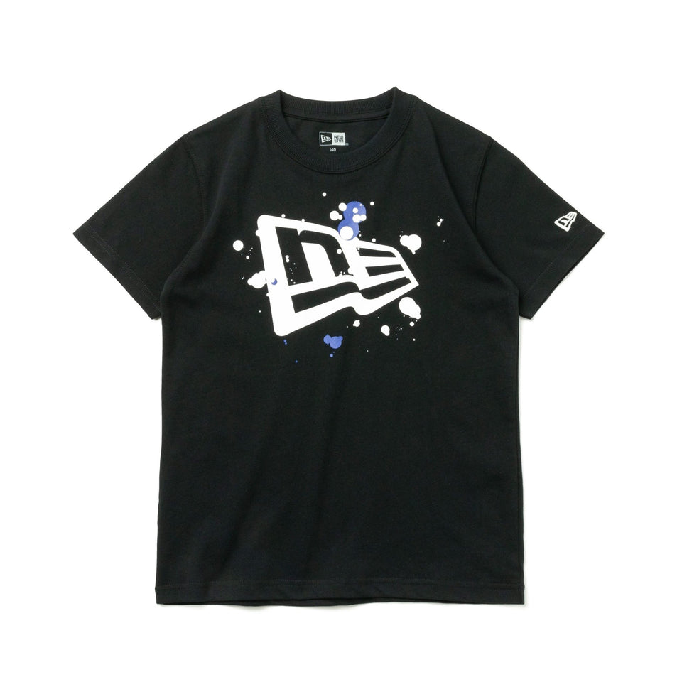 Youth 半袖 コットン Tシャツ スプラッシュフラッグ ブラック - 13061394-130 | NEW ERA ニューエラ公式オンラインストア