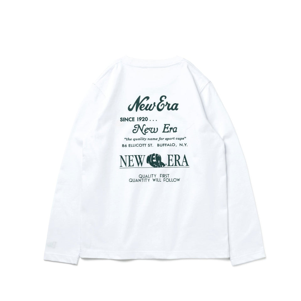 Youth 長袖 コットン Tシャツ Archive Logo ホワイト - 13755267-130 | NEW ERA ニューエラ公式オンラインストア