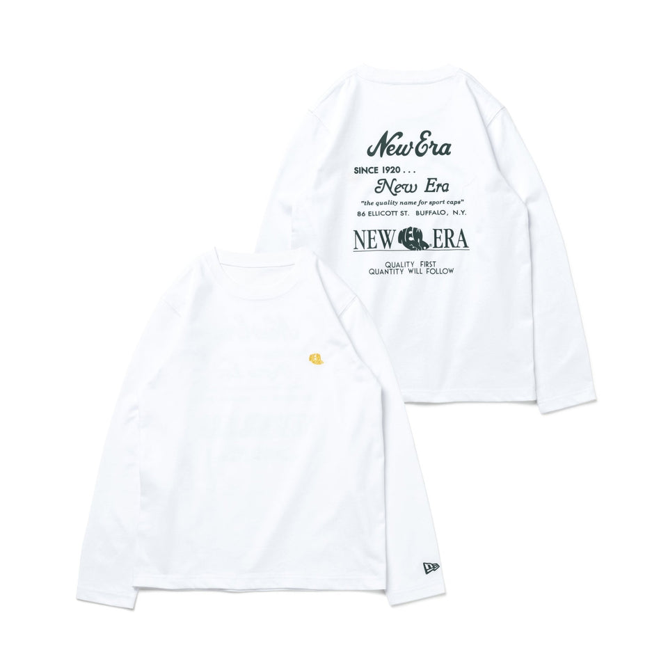 Youth 長袖 コットン Tシャツ Archive Logo ホワイト - 13755267-130 | NEW ERA ニューエラ公式オンラインストア