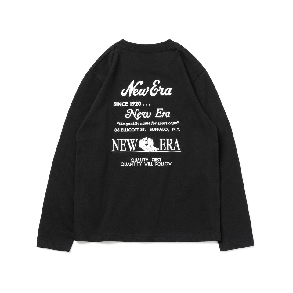 Youth 長袖 コットン Tシャツ Archive Logo ブラック - 13755268-130 | NEW ERA ニューエラ公式オンラインストア