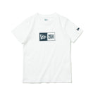 Youth 半袖 コットン Tシャツ Box Logo ボックスロゴ ホワイト × ネイビー - 13516689-130 | NEW ERA ニューエラ公式オンラインストア