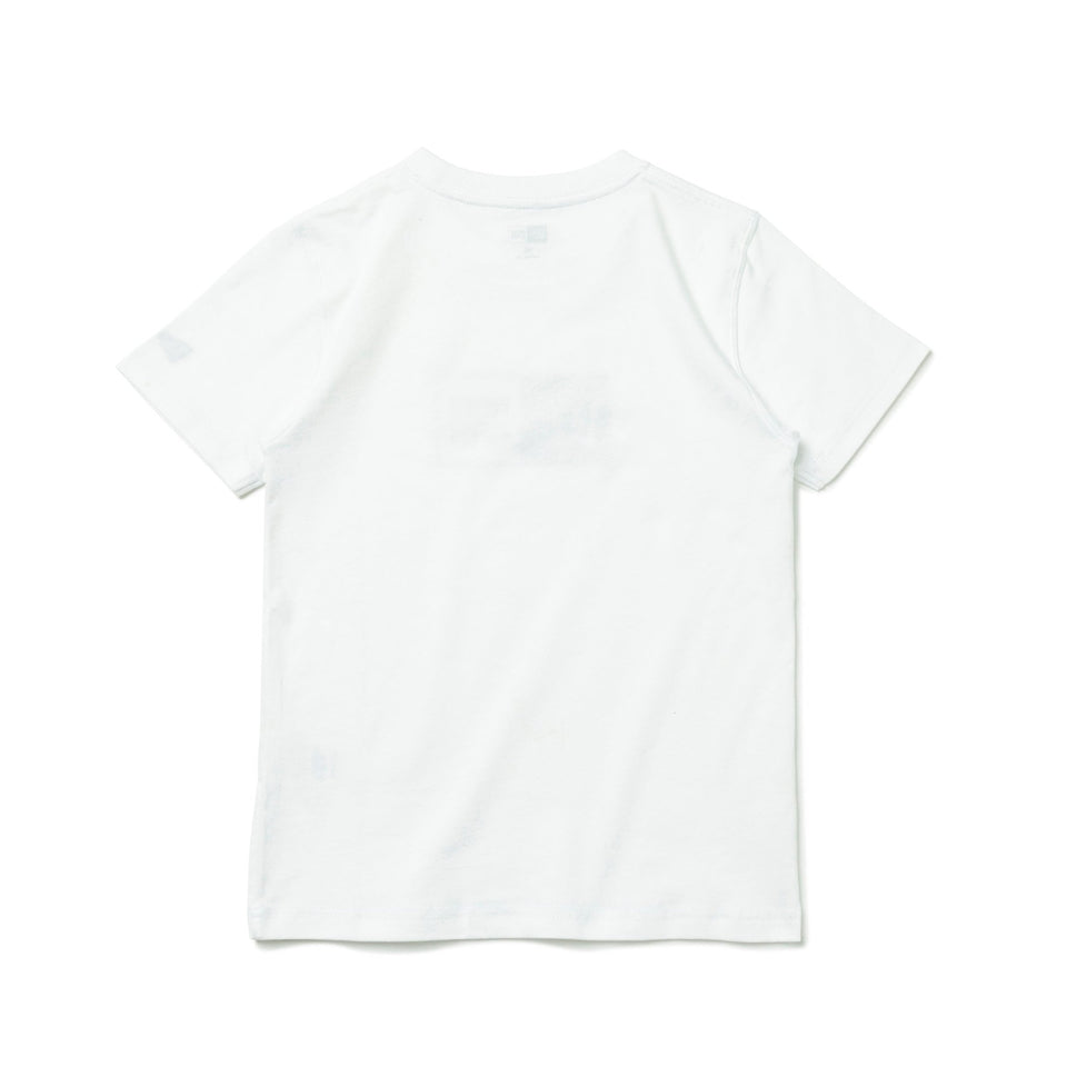 Youth 半袖 コットン Tシャツ Box Logo ボックスロゴ ホワイト × ネイビー - 13516689-130 | NEW ERA ニューエラ公式オンラインストア