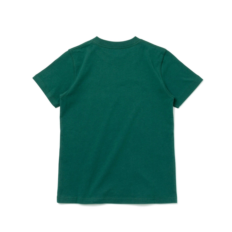 Youth 半袖 コットン Tシャツ Flag Logo フラッグロゴ ダークグリーン × ホワイト - 13516687-130 | NEW ERA ニューエラ公式オンラインストア