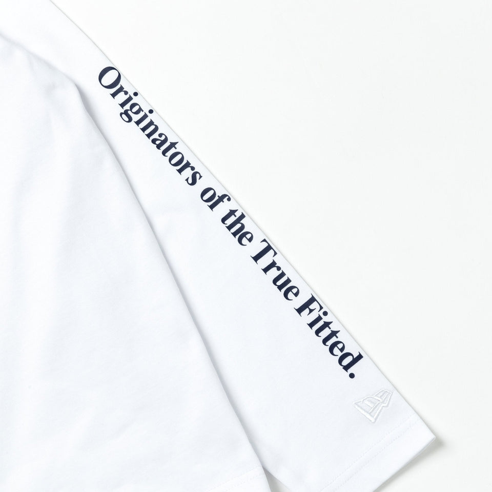 Youth 長袖 コットン Tシャツ Originators of the True Fitted ホワイト - 13755263-130 | NEW ERA ニューエラ公式オンラインストア
