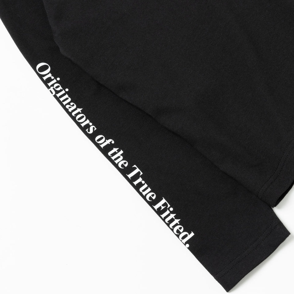 Youth 長袖 コットン Tシャツ Originators of the True Fitted ブラック - 13755264-130 | NEW ERA ニューエラ公式オンラインストア