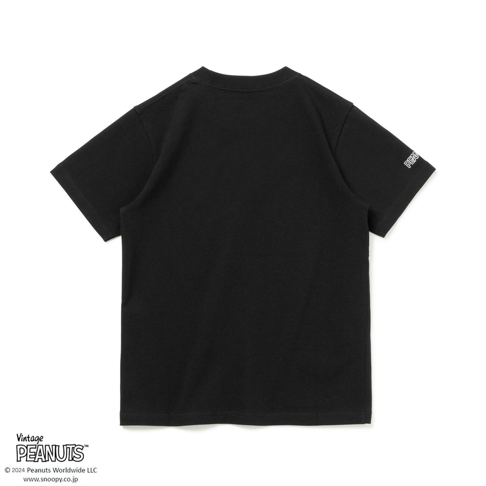 Youth 半袖 コットンTシャツ PEANUTS ピーナッツ ウッドストック ブラック - 14124662-130 | NEW ERA ニューエラ公式オンラインストア